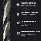 High-Strength 4-Flute Serrated Eccentric Drill Bit Kit - (Set of 13)